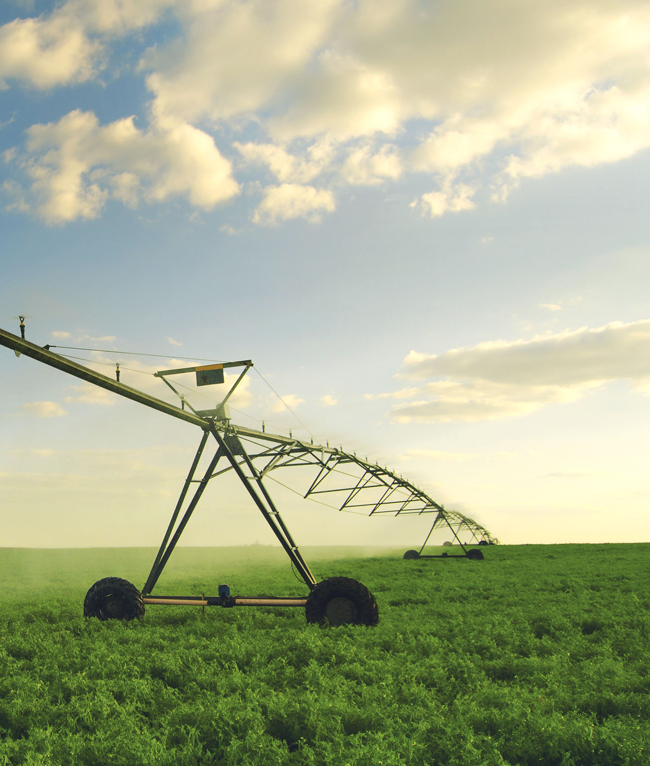 Irrigation equipment in field